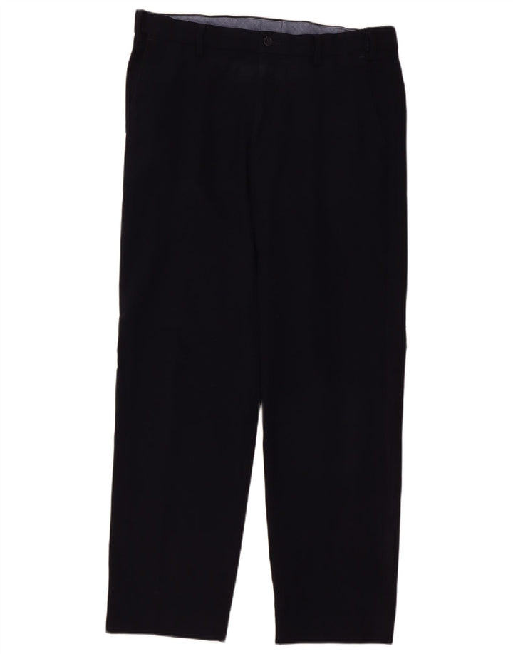 Marks & Spencer Herre Straight Regular Suit Bukser W34 L31 Navy Blue