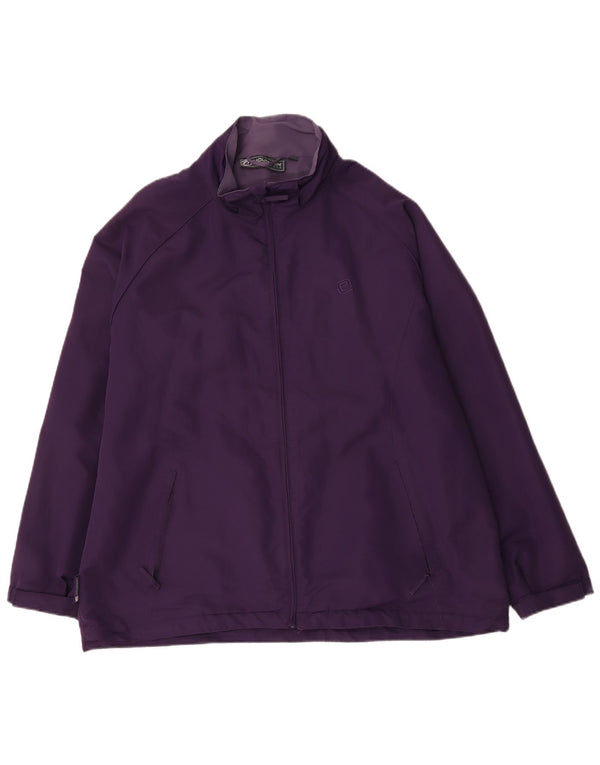 Mountain Essentials Dame Windbreaker Jacket UK 22 3XL Lilla Polyester