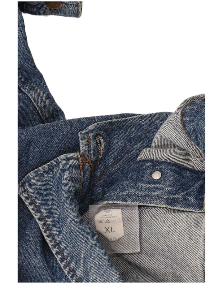 Vintage denimjakke til mænd UK 42 XL blå bomuld