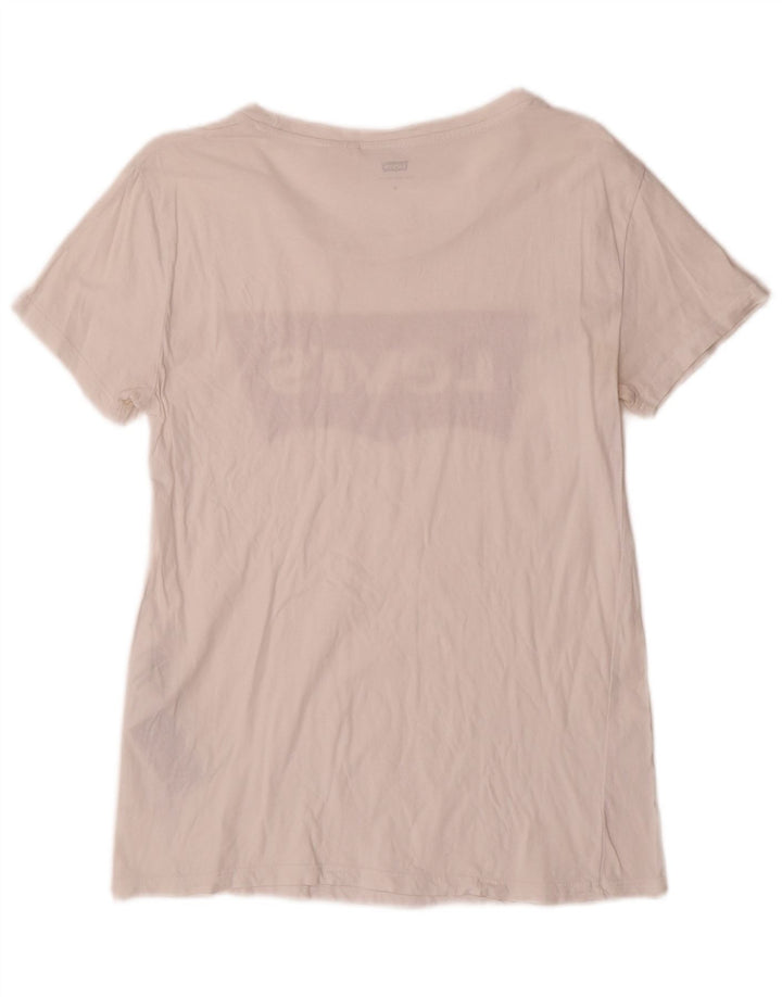 Levi's Grafisk T-shirt top til kvinder DK 10 Lille hvid bomuld