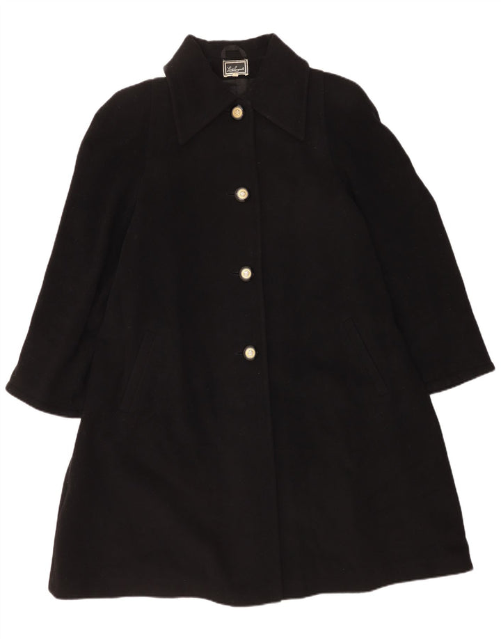 Luisa Spagnoli Dame Overfrakke UK 14 Medium Black Virgin Wool