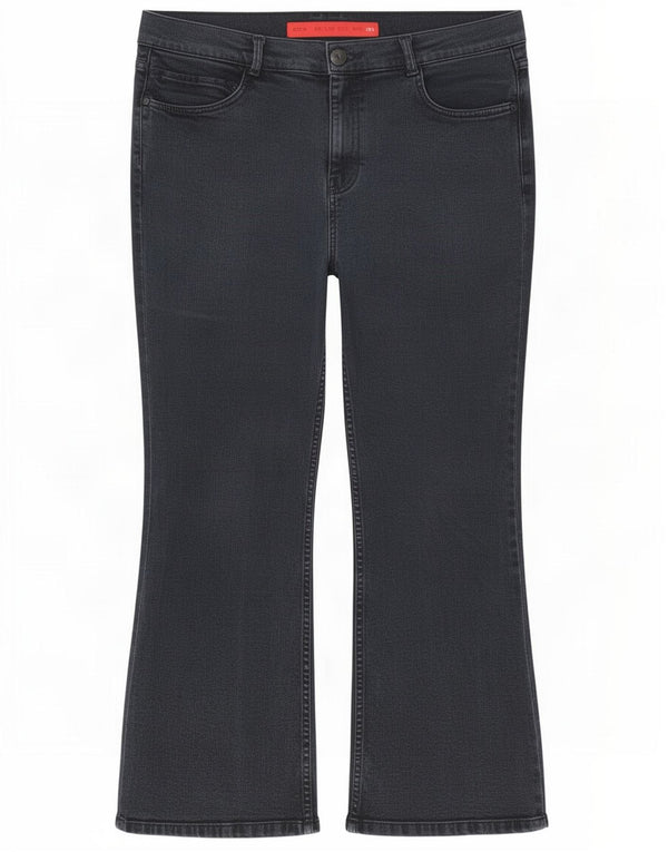 Marks & Spencer Dame Crop Bootcut Jeans UK 18 XL W36 L26 Marineblå
