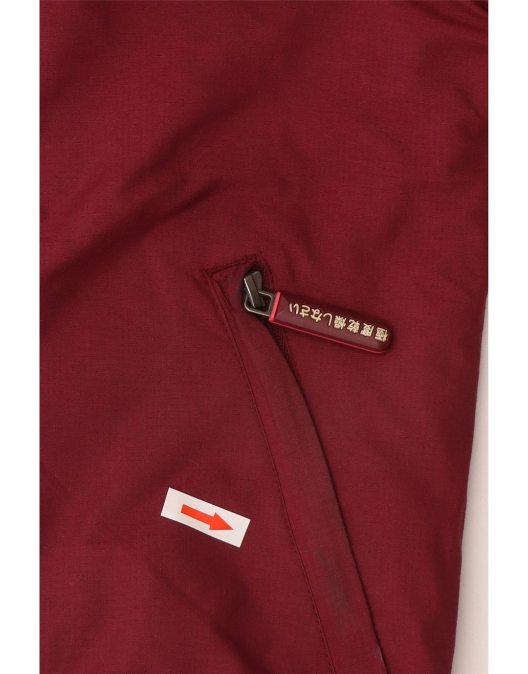Superdry Bomberjakke med hætte til kvinder UK 14 Medium Burgundy Polyester