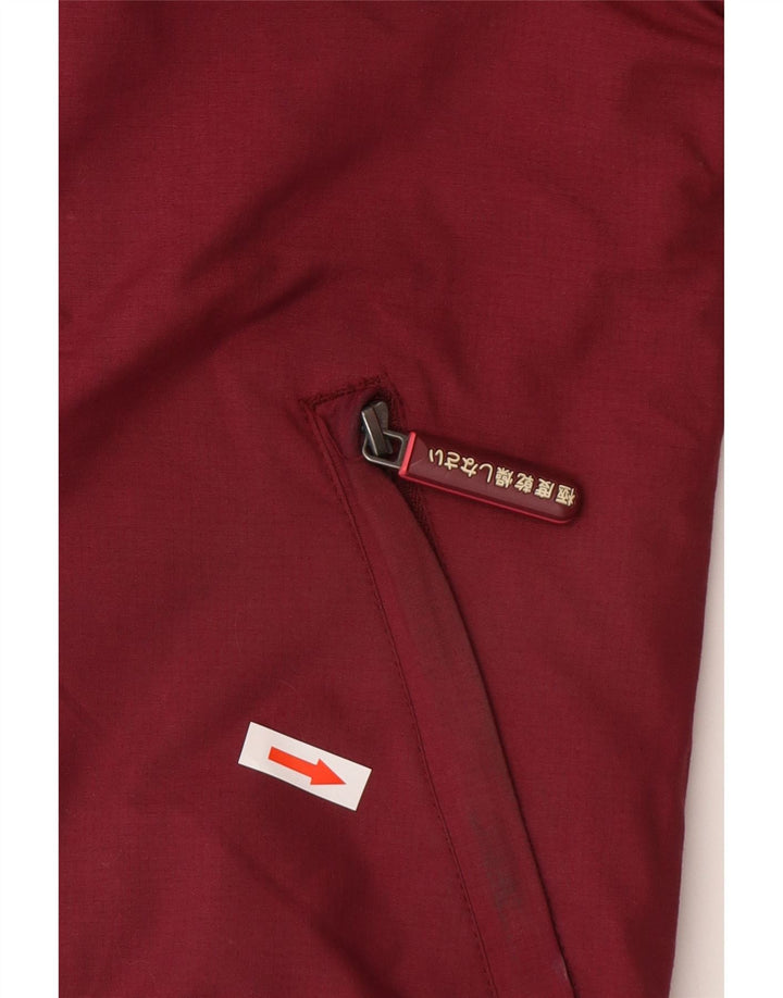 Superdry Bomberjakke med hætte til kvinder UK 14 Medium Burgundy Polyester