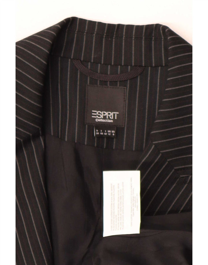 Esprit Damedragt med 2 knapper UK 12 Medium W30 L30 Sort Stribet