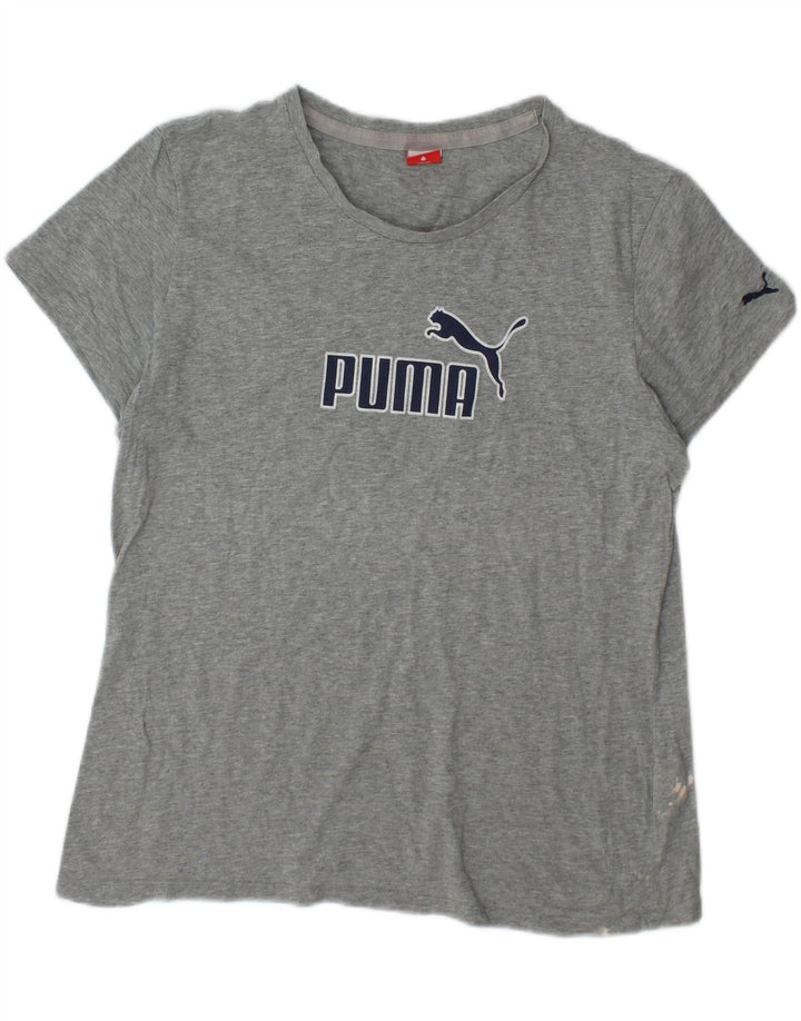PUMA Womens Graphic T-Shirt Top UK 18 XL Grey Vintage Puma and Second-Hand Puma from Messina Hembry 