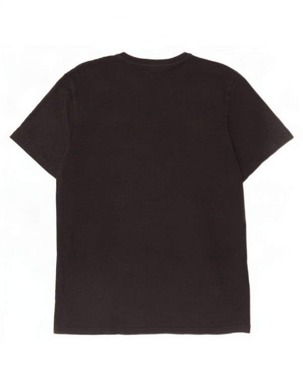 Jack Wills Herre Classic Fit Grafisk T-shirt Top Medium Sort Bomuld