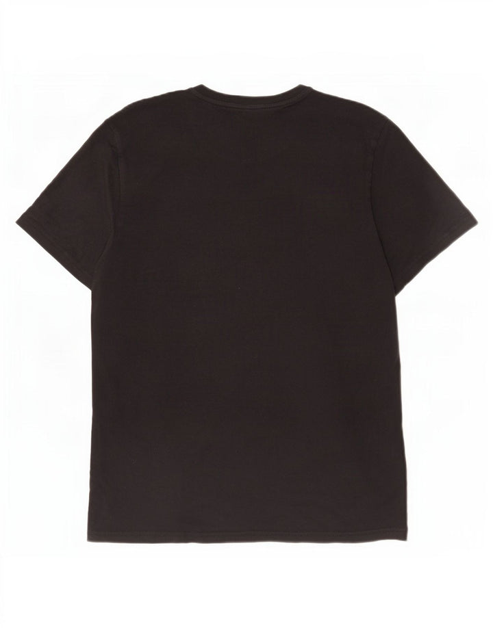 Jack Wills Herre Classic Fit Grafisk T-shirt Top Medium Sort Bomuld