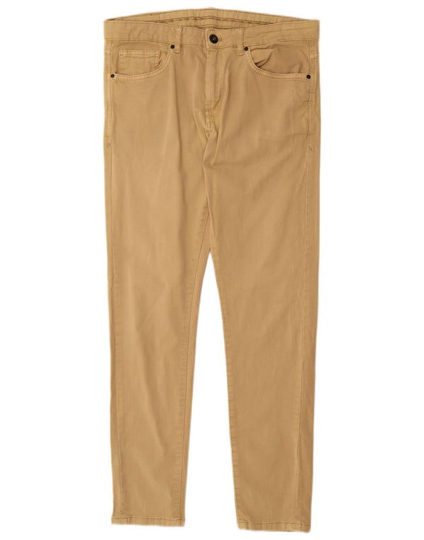Zara Herre Slim Jeans EU 40 Medium W31 L30 Beige