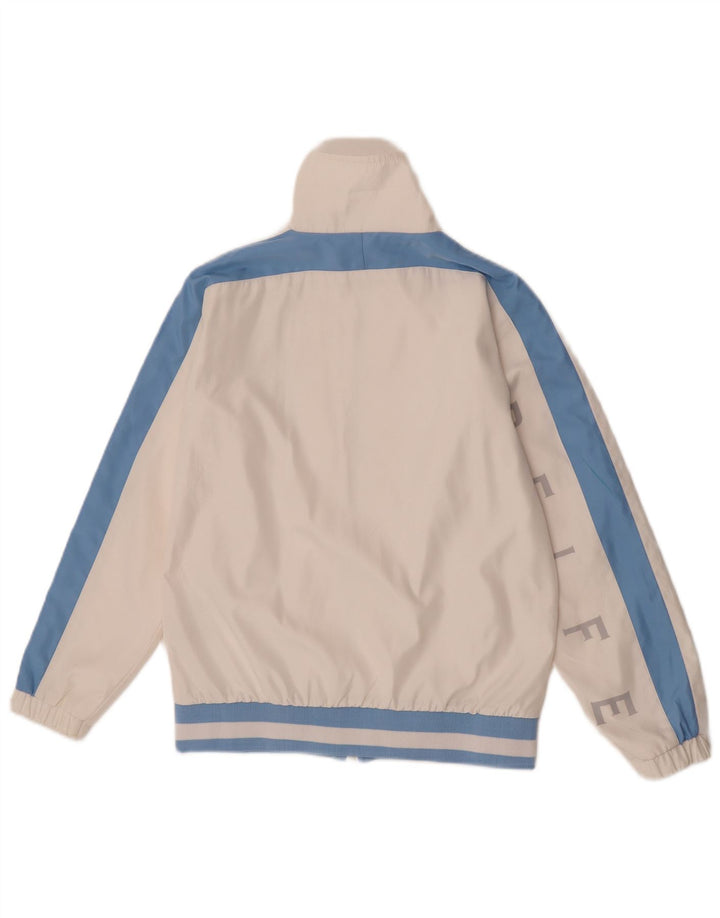 Belfe Herre grafisk træningsdragt Topjakke Lille hvid Colourblock Polyester