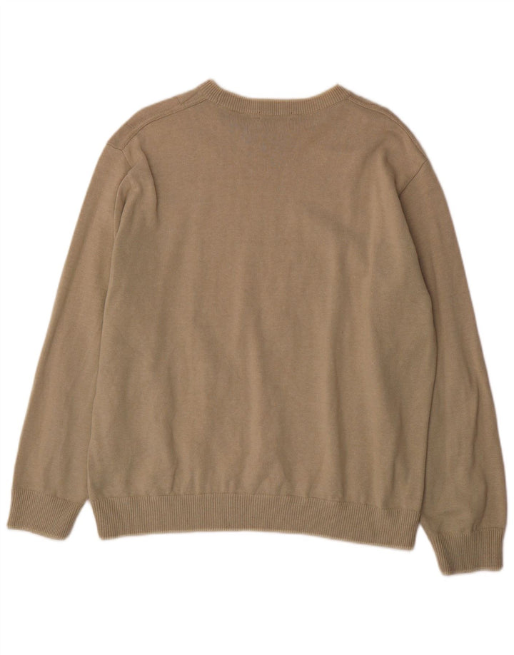 Marks & Spencer Herre sweater med rund hals, stor beige