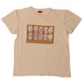 Levi's Grafisk T-shirt top til kvinder UK 14 Medium Beige
