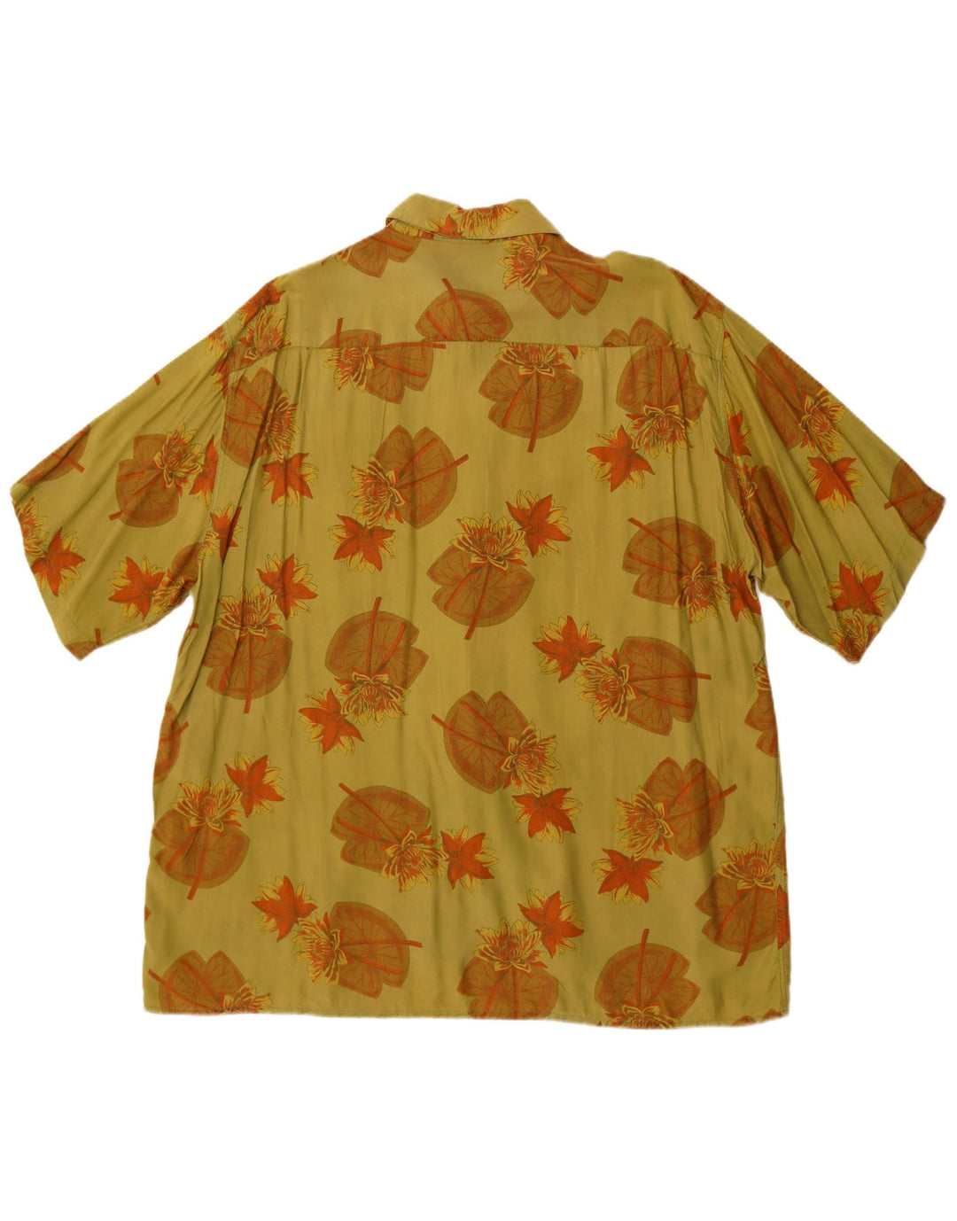 Masse Herre kortærmet skjorte størrelse 43 Large Green Floral