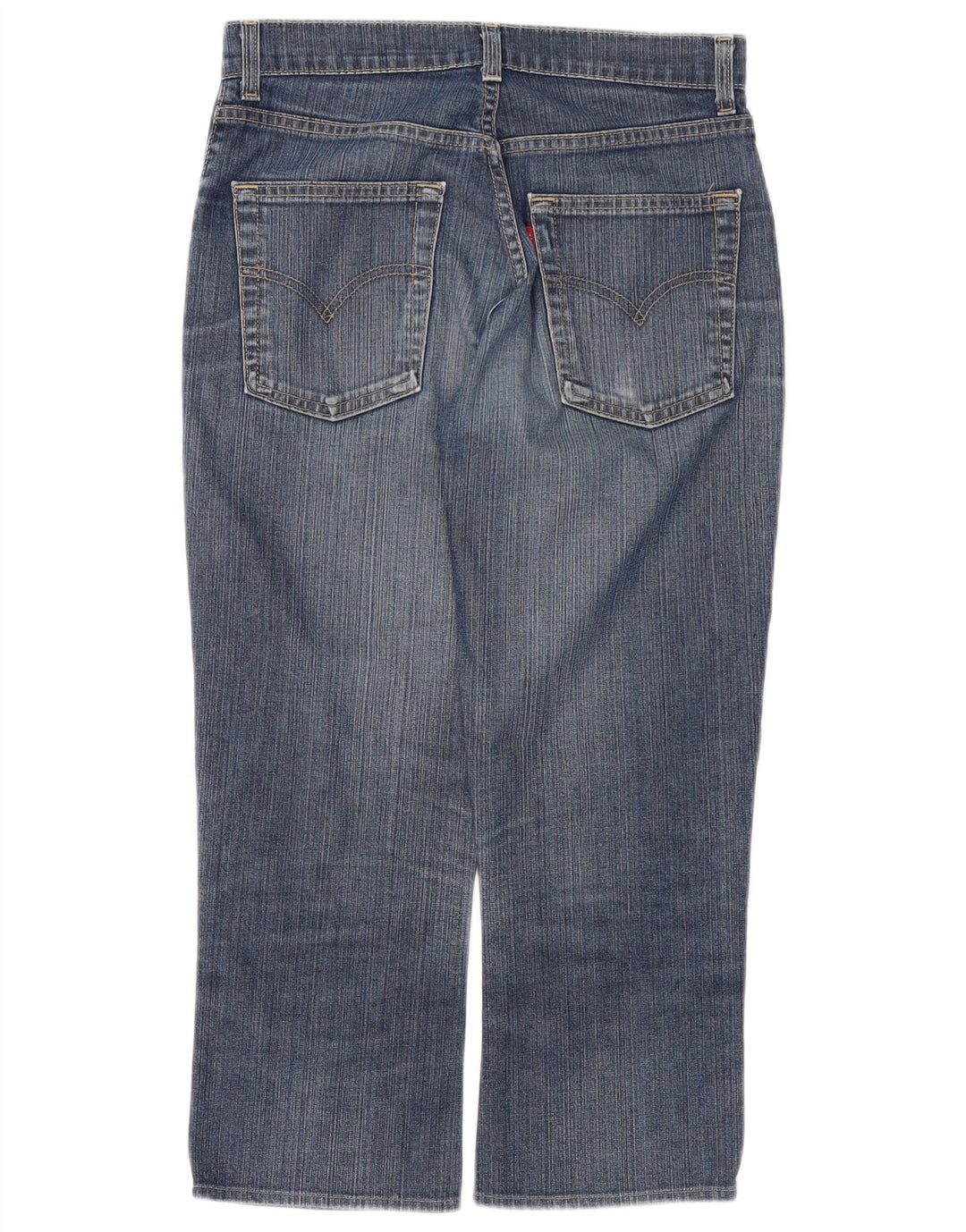 LEVI'S Dame 525 Cropped Jeans W28 L23 Blå Bomuld
