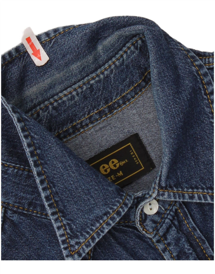 Lee Denimskjorte til mænd Medium blå bomuld