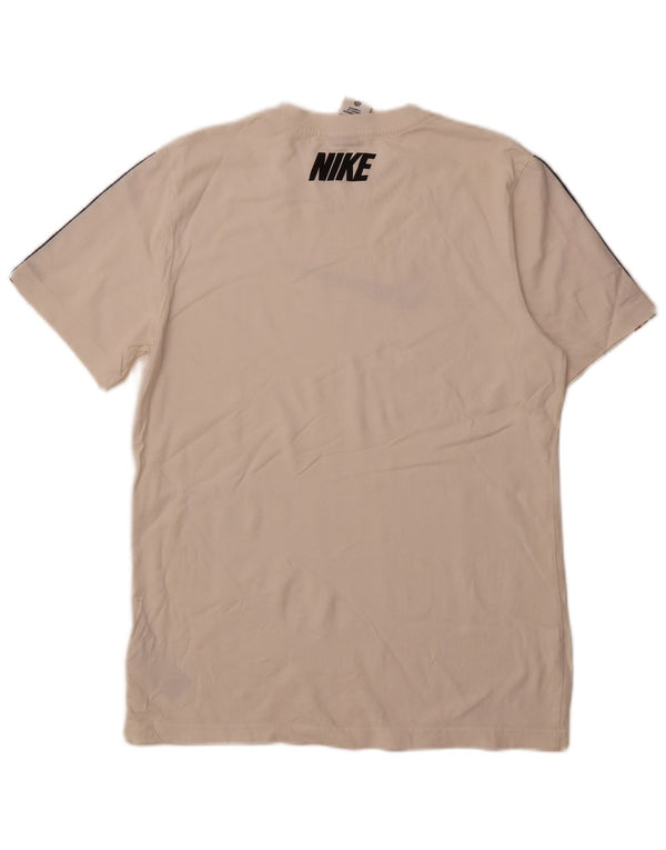 Nike grafisk t-shirt til mænd, medium hvid bomuld