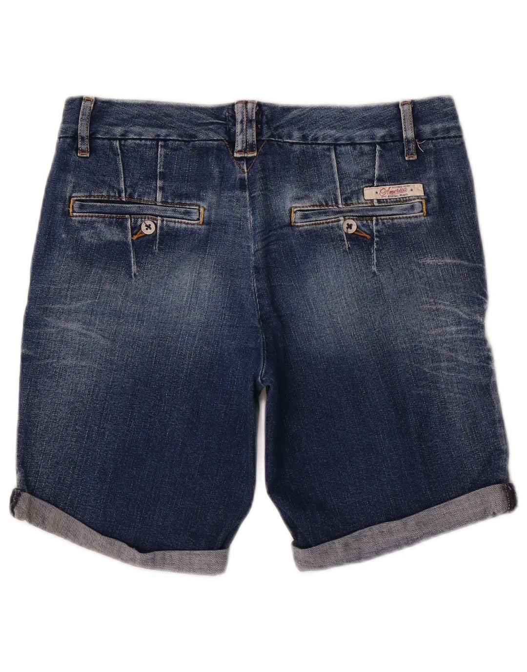 Tommy Hilfiger denimshorts til kvinder W28 Mellemblå bomuld