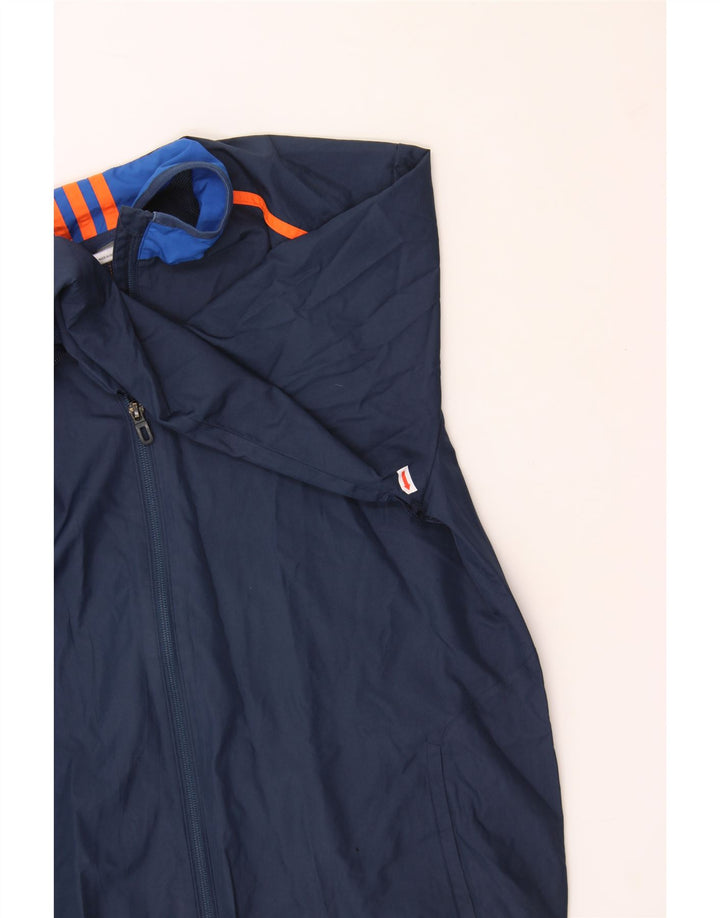 ADIDAS Mens Tracksuit Top Jacket Small Navy Blue Polyester Vintage Adidas and Second-Hand Adidas from Messina Hembry 