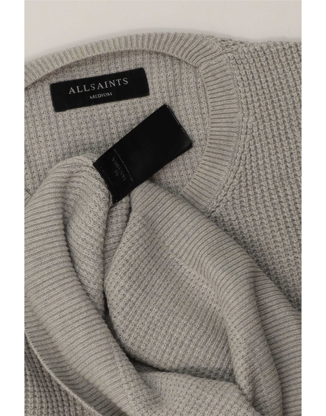 All Saints Herre Crew Neck sweater mellemgrå bomuld