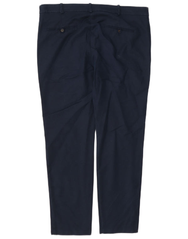 Zara Dame Slim Chino Bukser EU 40 Medium W30 L27 Marineblå Bomuld