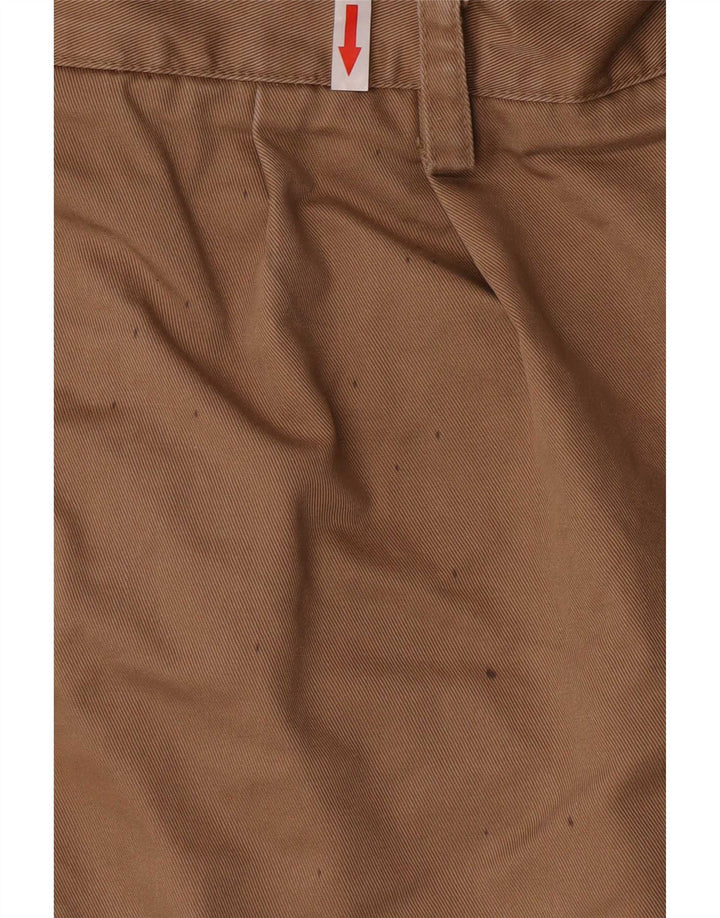 Izod Herre Pegged Cropped Trousers W32 L25 Beige Bomuld