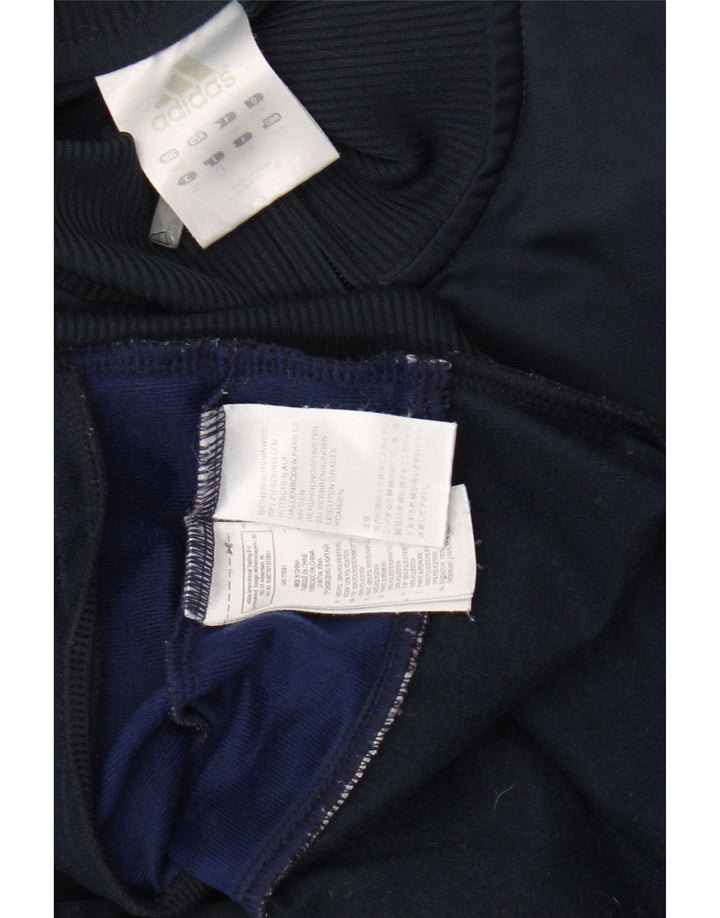 Adidas Træningsdragt til mænd Topjakke UK 40/42 Medium Navy Blue Colourblock