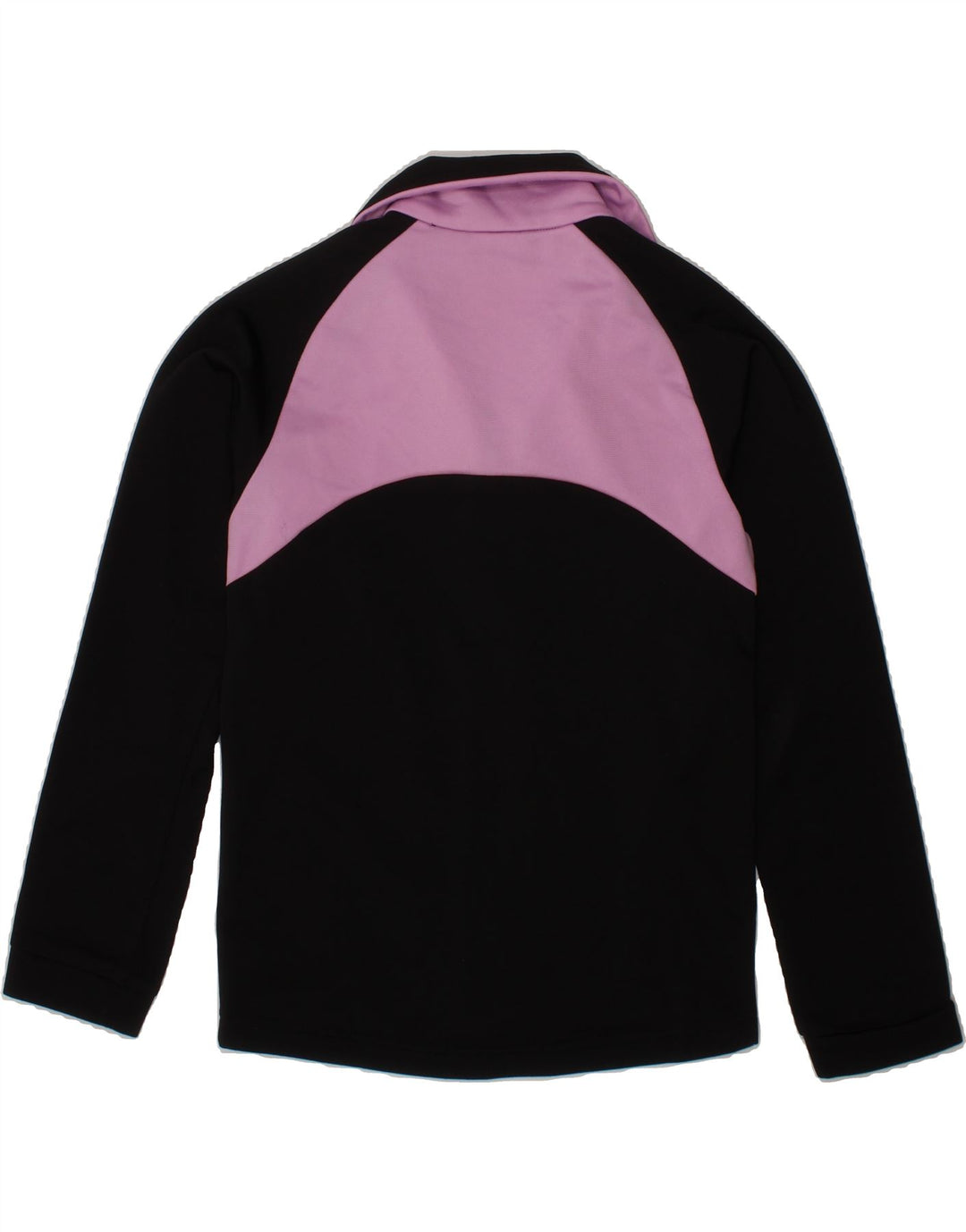 PUMA Girls Graphic Tracksuit Top Jacket 7-8 Years Black Colourblock Vintage Puma and Second-Hand Puma from Messina Hembry 