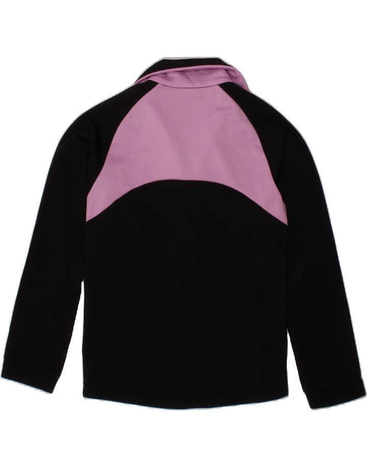 PUMA Girls Graphic Tracksuit Top Jacket 7-8 Years Black Colourblock Vintage Puma and Second-Hand Puma from Messina Hembry 