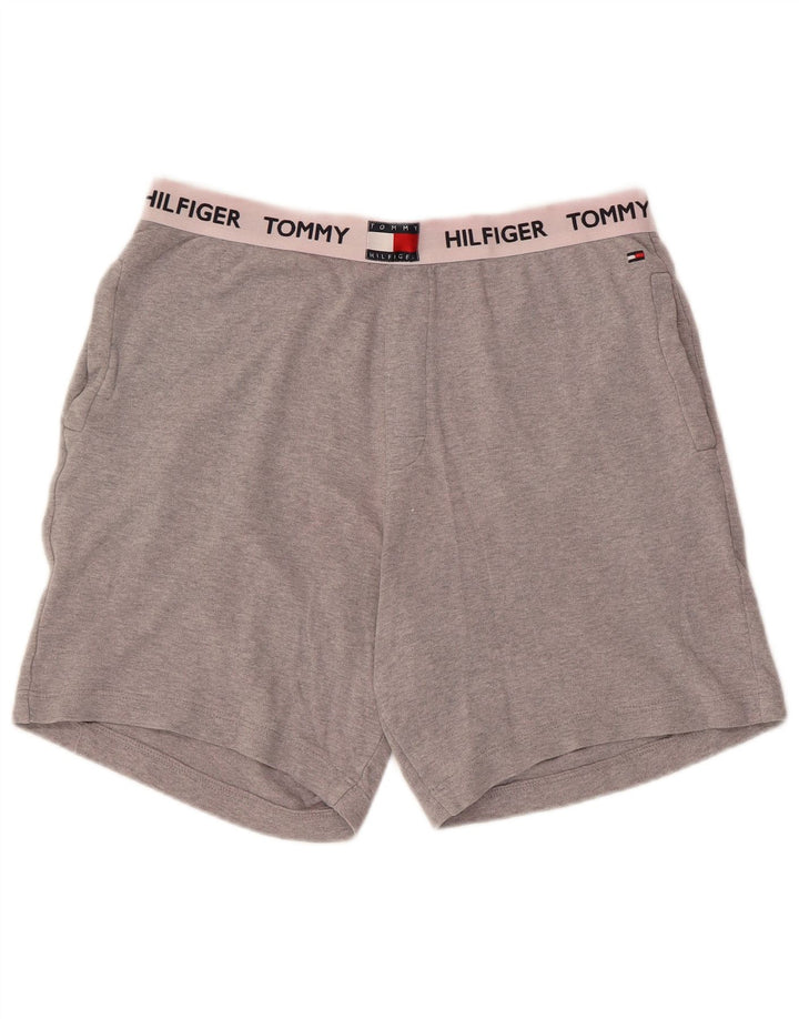 Tommy Hilfiger Herre grafiske sportsshorts mellemgrå bomuld