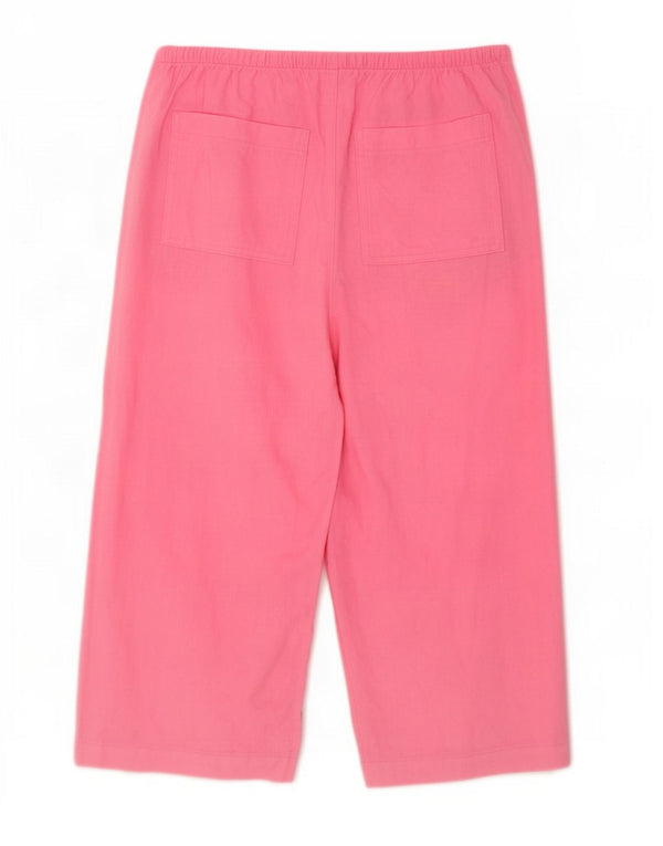 Marks & Spencer Dame Capri Bukser med brede ben UK 16 Large W34 L20 Pink