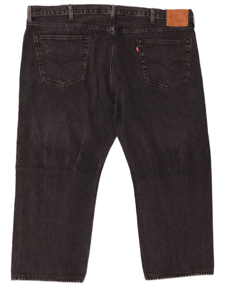 LEVI'S Herre 501 Cropped Jeans W48 L26 Grå Bomuld