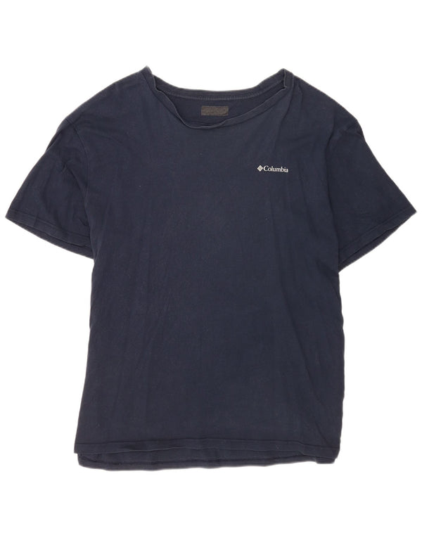 Columbia Herre Grafisk T-Shirt Top Stor Marineblå