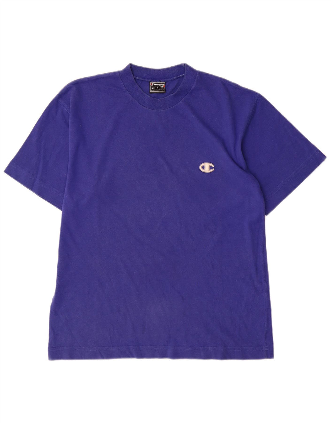 Champion Herre T-Shirt Top Lille Blå Bomuld