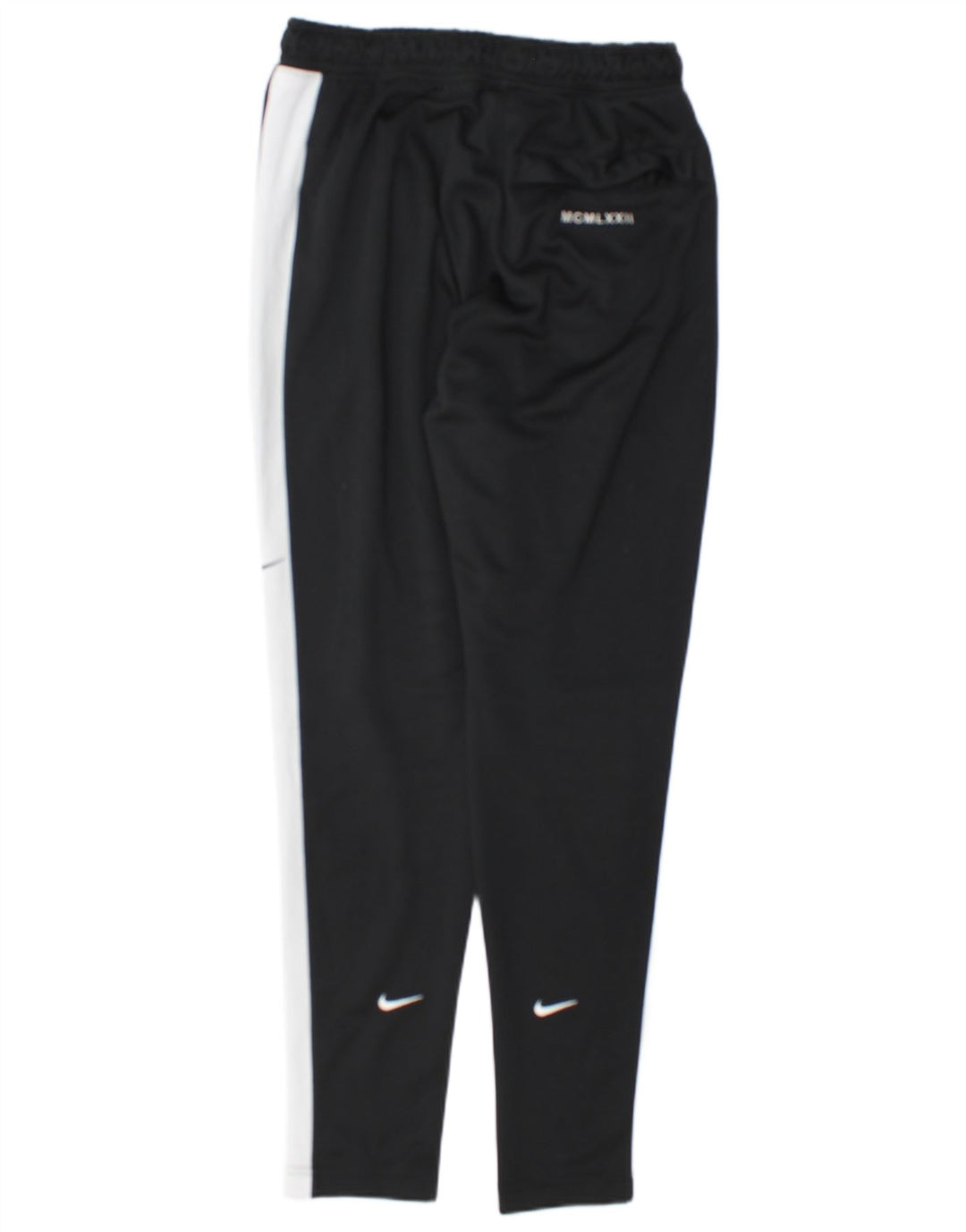 Nike Swoosh grafiske træningsdragtbukser til mænd Small Black Colourblock