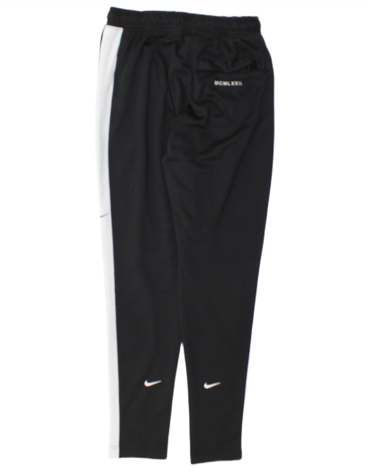 Nike Swoosh grafiske træningsdragtbukser til mænd Small Black Colourblock