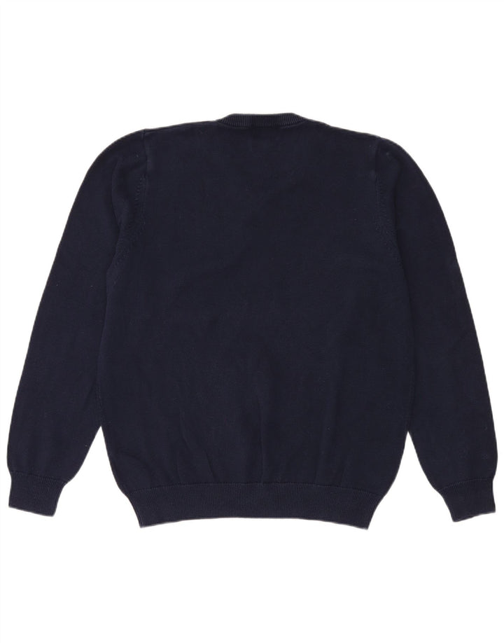 Marks & Spencer Herre V-hals sweater Stor marineblå bomuld