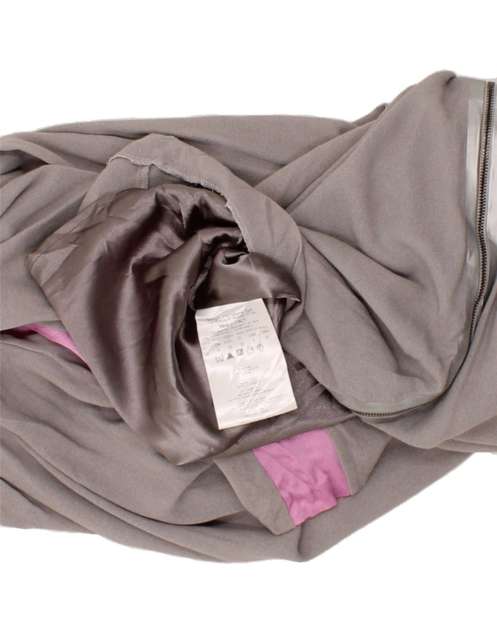 BYBLOS Womens Oversized Shift Dress IT 40 Small Grey Colourblock Vintage Byblos and Second-Hand Byblos from Messina Hembry 