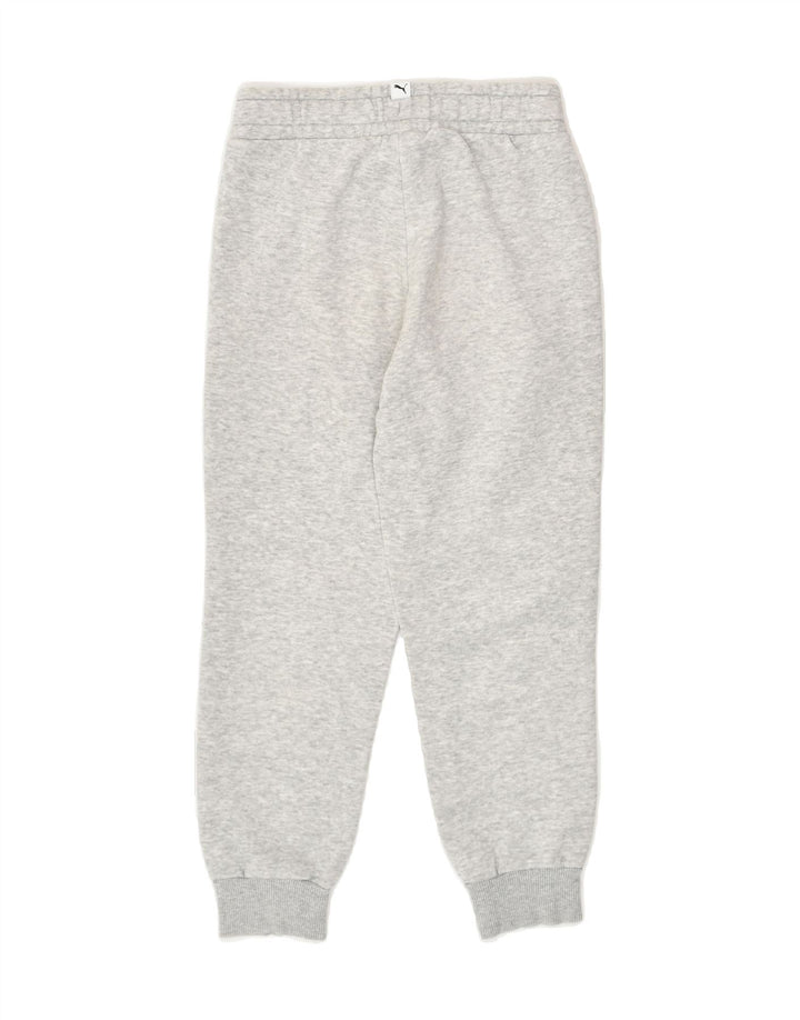 PUMA Girls Tracksuit Trousers Joggers 7-8 Years  Grey Cotton | Vintage Puma | Thrift | Second-Hand Puma | Used Clothing | Messina Hembry 