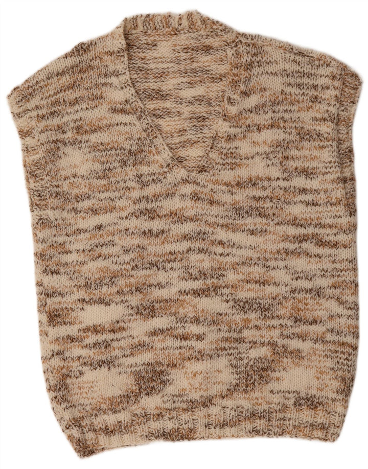 Vintage Herrevest Tank Top Stor Beige Flecked