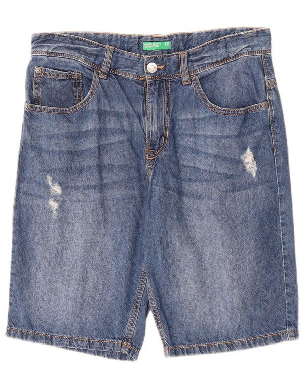 United Colors of Benetton Boys denimshorts 13-14 år W32 3XL Blå