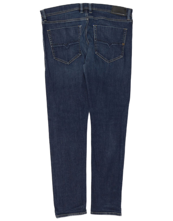 Diesel Mens Tepphar Carrot Slim Jeans W36 L32 Blue Cotton
