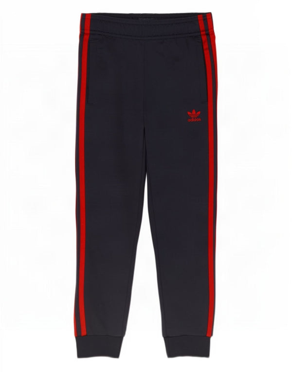 Adidas Drenge Træningsdragt Bukser Joggers 7-8 År Marineblå Polyester