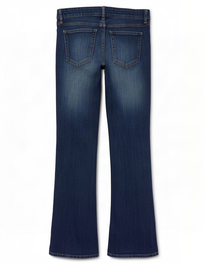 Gap Dame Bootcut Jeans UK 10 Small W30 L32 Blue Cotton