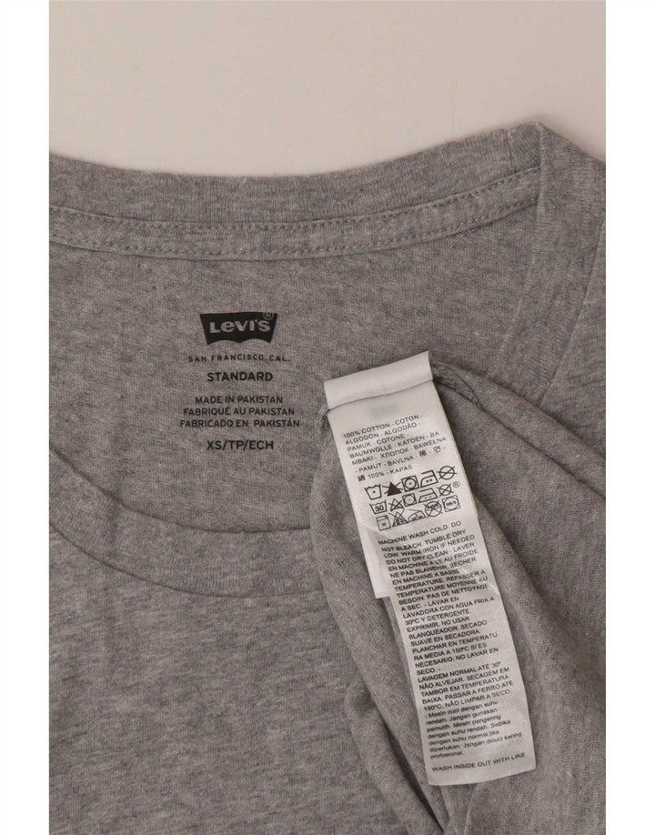 Levi's Herre Standard Grafisk T-Shirt Top XS Grå Bomuld