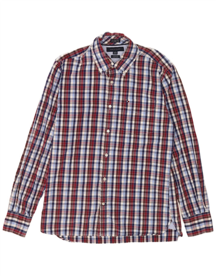 Tommy Hilfiger Herreskjorte Str. 15 1/2 16 Medium Flerfarvet Tern