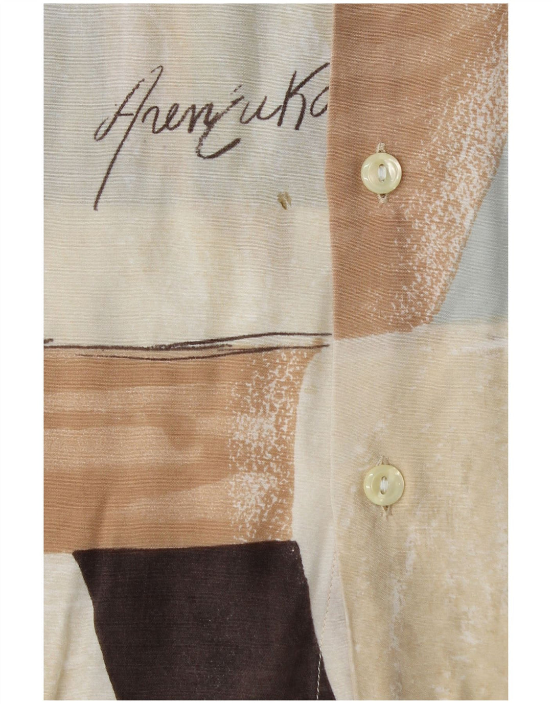 Criver Herreskjorte XL Beige Geometrisk Viscose