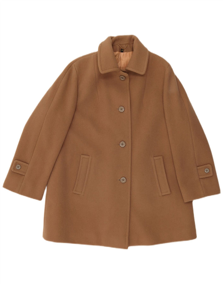 LAMPERT Dameoverfrakke UK 20 2XL Brun lammeuld