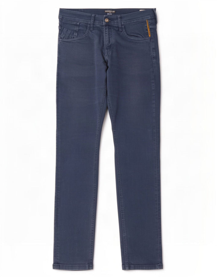 Meltin' Pot Straight Jeans til mænd W33 L32 blå bomuld