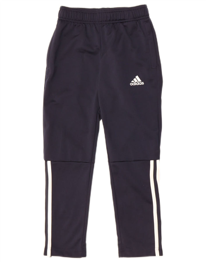 Adidas Træningsdragtsbukser til drenge 7-8 år Marineblå polyester