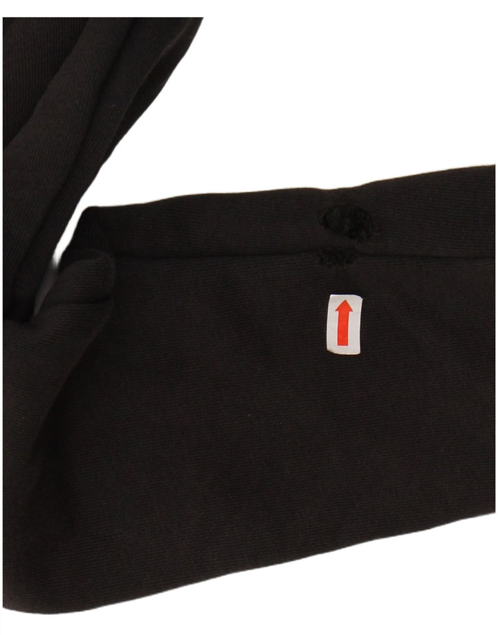 ADIDAS grafisk hættetrøje med lynlås til kvinder UK 4/6 XS Sort